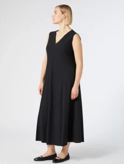 Discount Marina Rinaldi Technical jersey dress BLACK