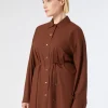 Online Marina Rinaldi Technical jersey jacket COPPER