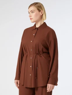 Online Marina Rinaldi Technical jersey jacket COPPER