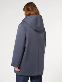 Fashion Marina Rinaldi Technical satin padded jacket MIDNIGHTBLUE