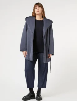 Fashion Marina Rinaldi Technical satin padded jacket MIDNIGHTBLUE