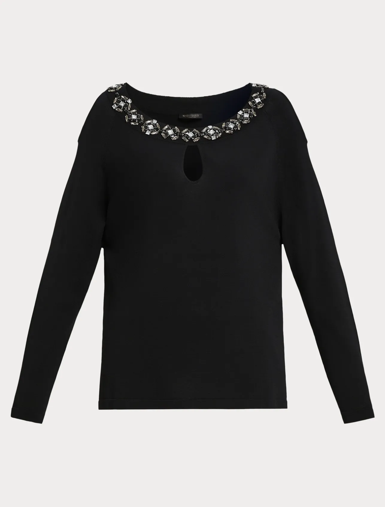Fashion Marina Rinaldi Technical viscose sweater BLACK