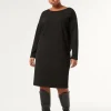 Discount Marina Rinaldi Technical-fabric dress BLACK