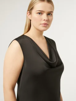 Discount Marina Rinaldi Technical-fabric dress BLACK