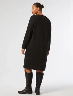 Discount Marina Rinaldi Technical-fabric dress BLACK