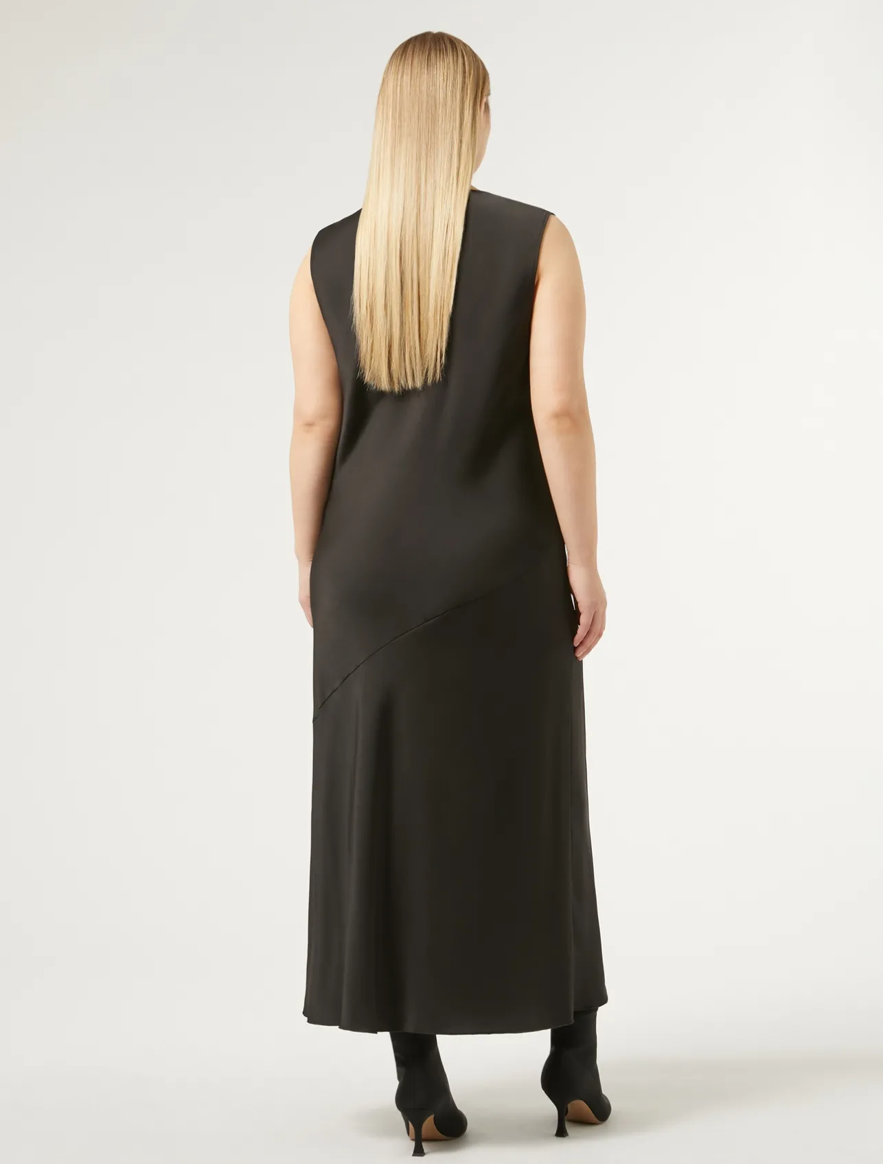 Discount Marina Rinaldi Technical-fabric dress BLACK