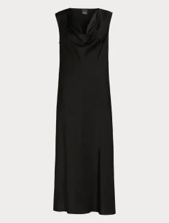 Discount Marina Rinaldi Technical-fabric dress BLACK