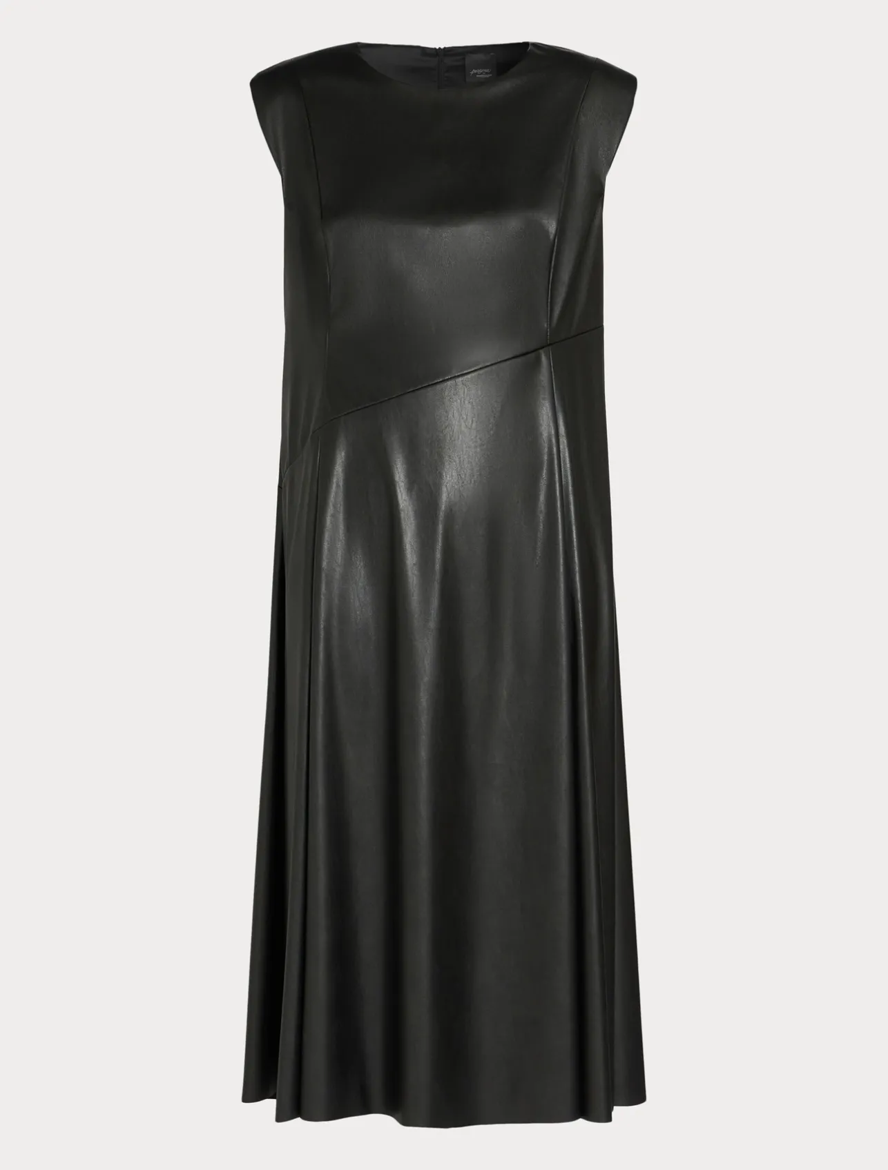Sale Marina Rinaldi Technical-fabric dress BLACK