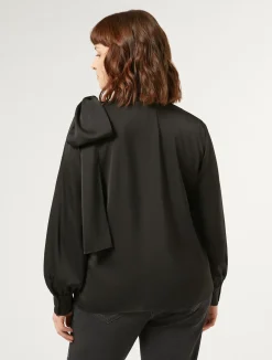 Clearance Marina Rinaldi Technical-fabric shirt BLACK