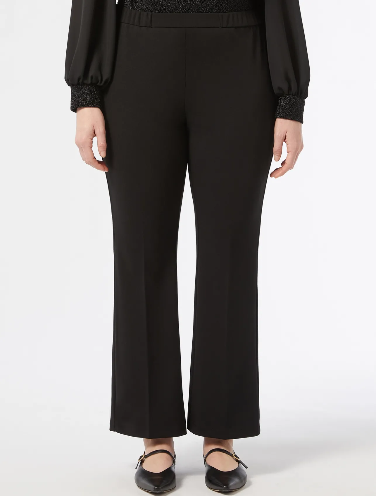 Online Marina Rinaldi Technical-fabric trousers BLACK