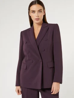 Online Marina Rinaldi Triacetate cady blazer BORDEAUX