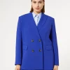 Sale Marina Rinaldi Triacetate cady blazer jacket BLUEPURPLE