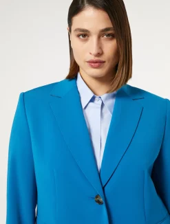 New Marina Rinaldi Triacetate cady blazer jacket TURQUOISE