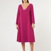 Fashion Marina Rinaldi Triacetate cady dress RASPBERRY