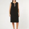 New Marina Rinaldi Triacetate cady dress BLACK