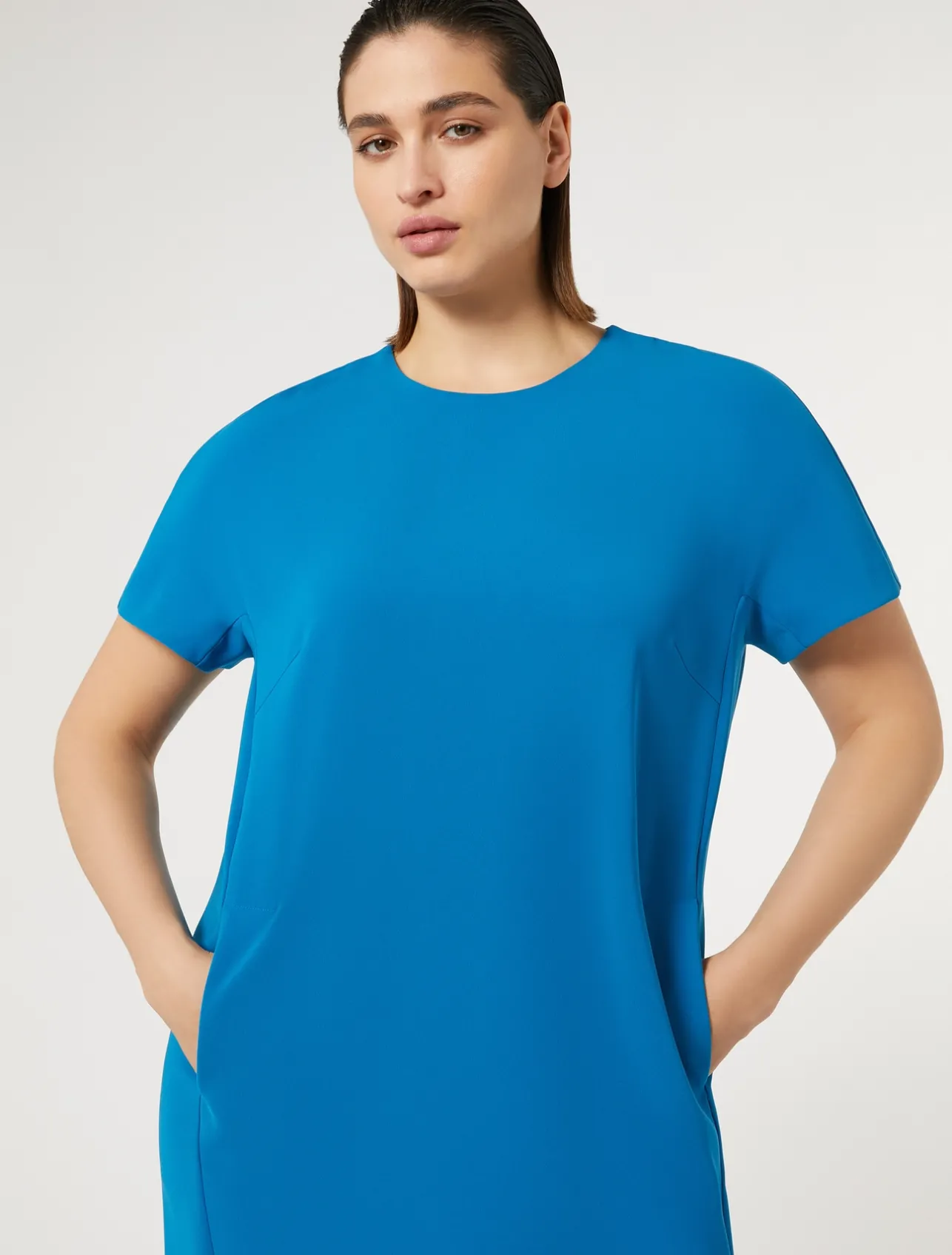 Hot Marina Rinaldi Triacetate cady dress TURQUOISE