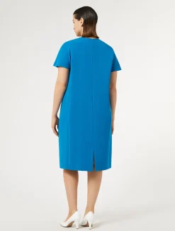 Hot Marina Rinaldi Triacetate cady dress TURQUOISE
