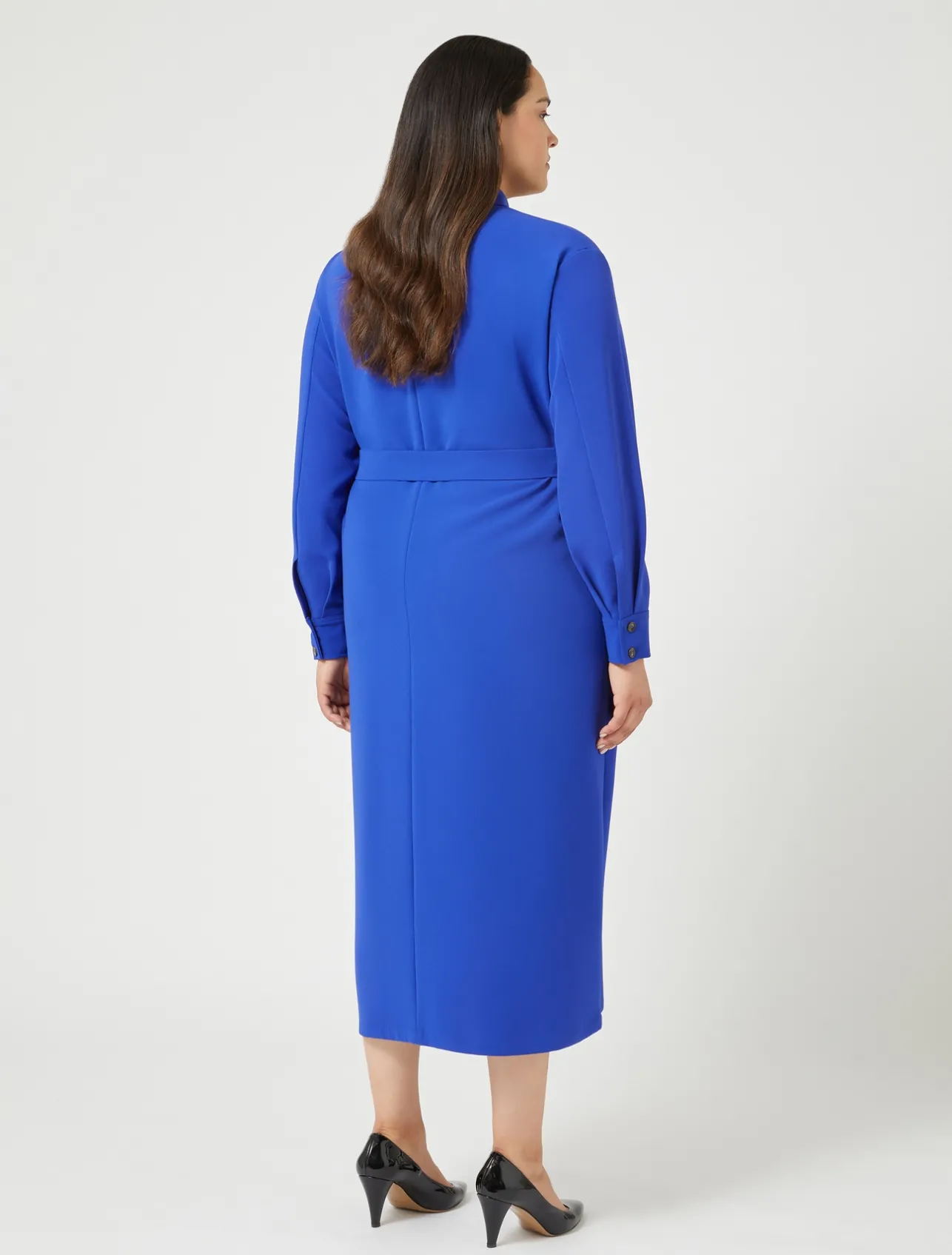 Outlet Marina Rinaldi Triacetate cady dress BLUEPURPLE