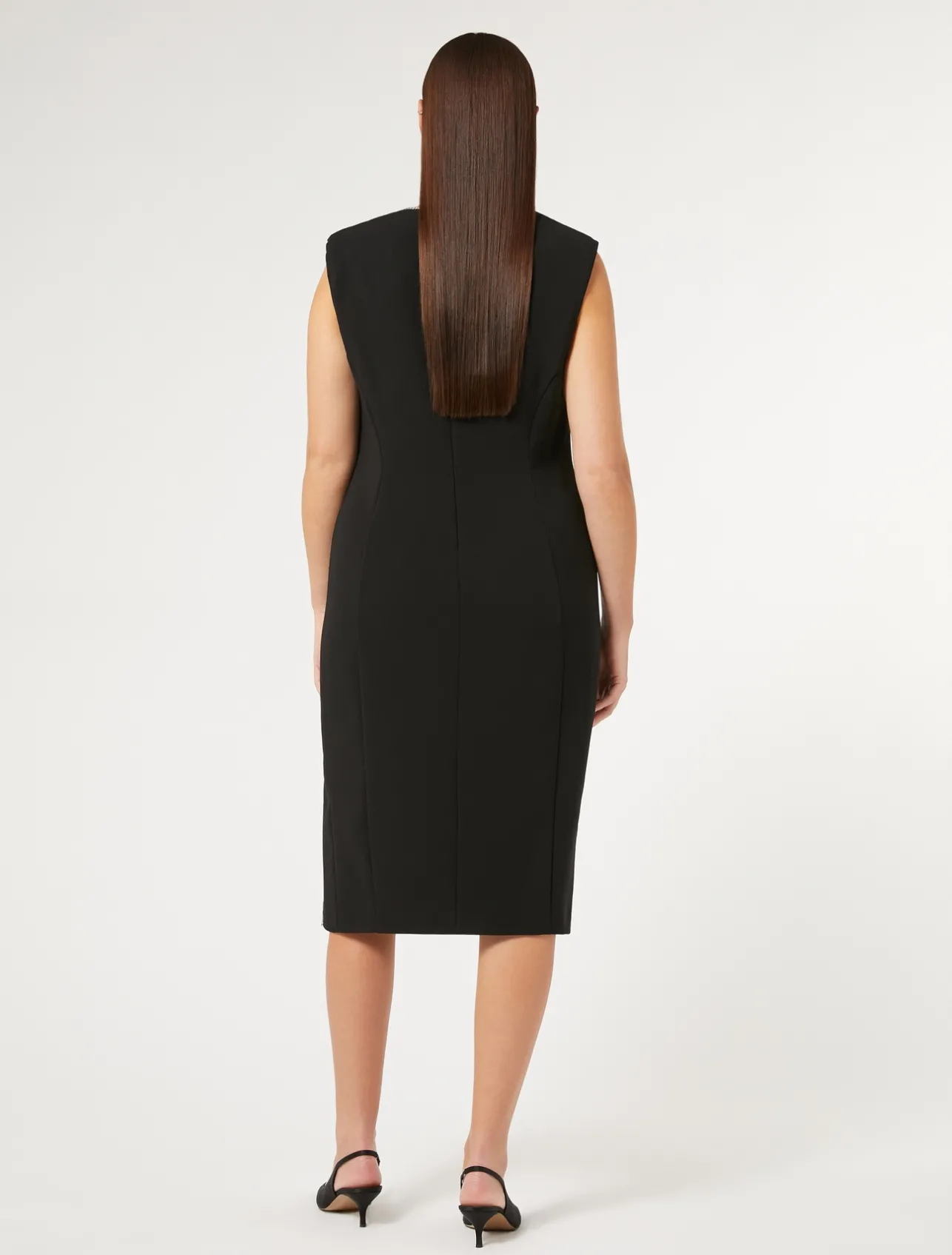 Fashion Marina Rinaldi Triacetate cady dress BLACK