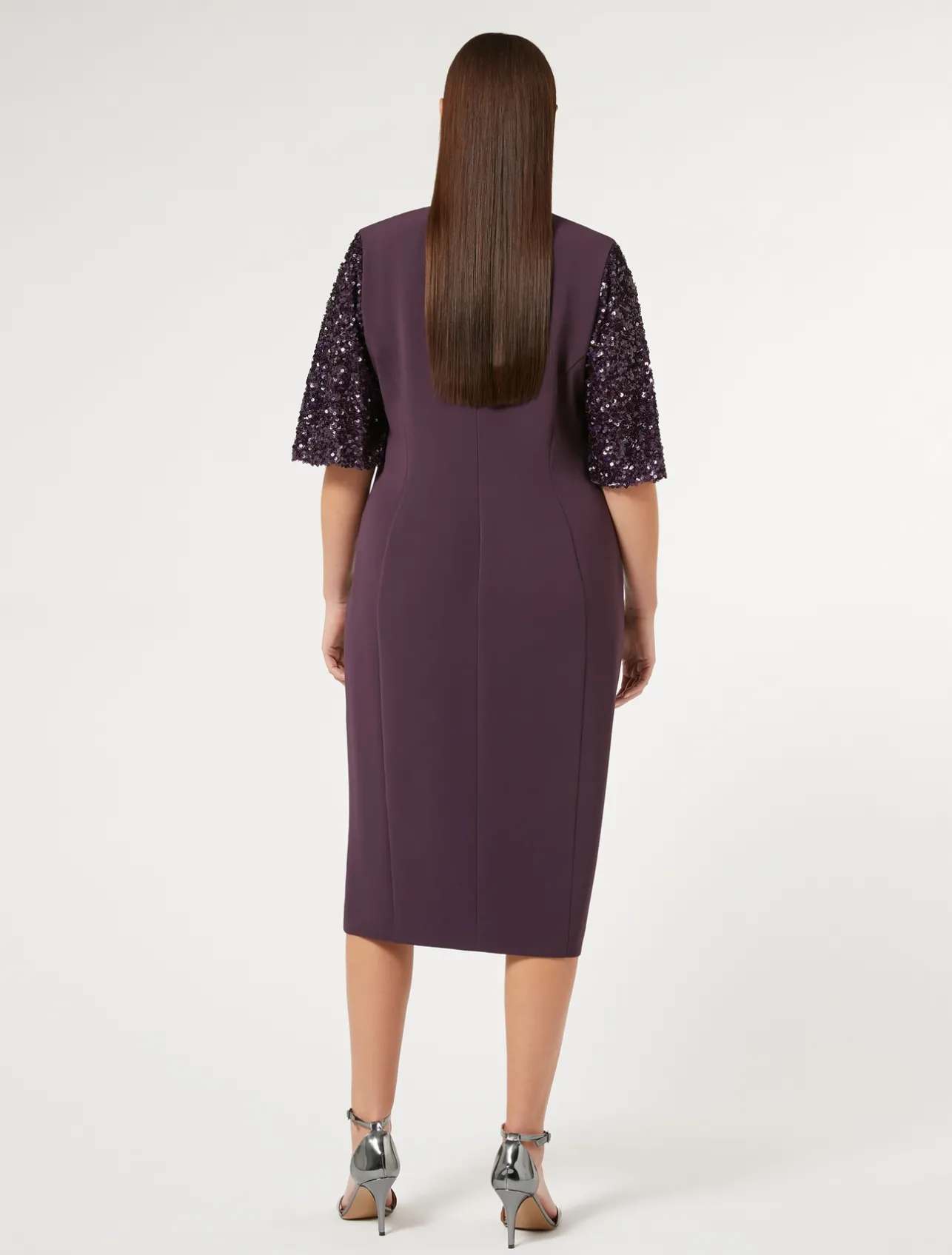 New Marina Rinaldi Triacetate cady dress BORDEAUX
