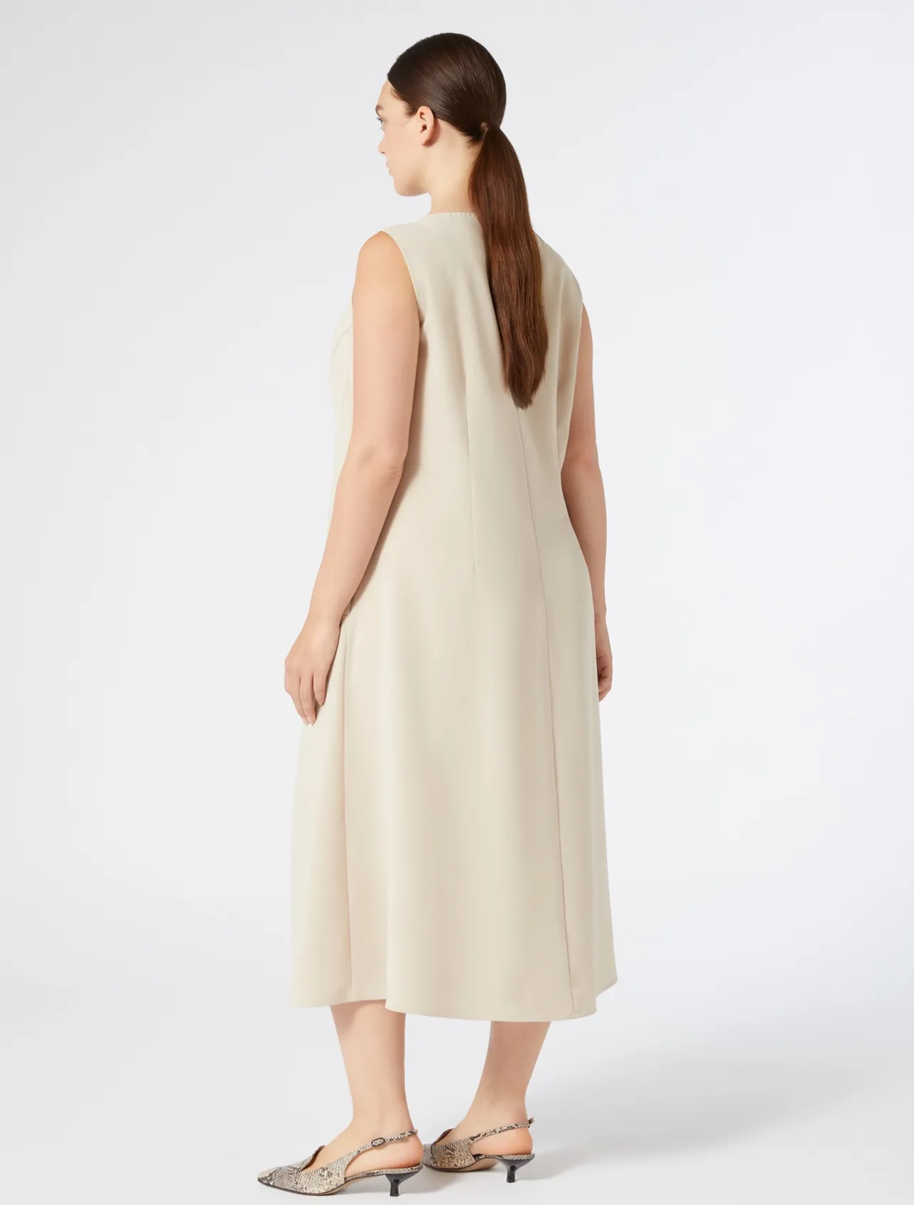 Sale Marina Rinaldi Triacetate cady dress BEIGE
