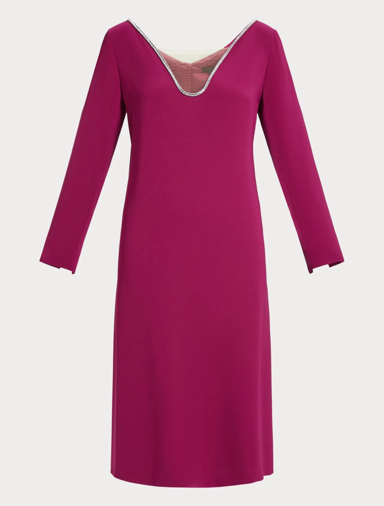 Fashion Marina Rinaldi Triacetate cady dress RASPBERRY