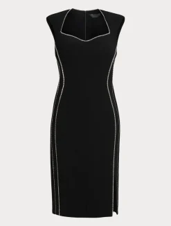 Fashion Marina Rinaldi Triacetate cady dress BLACK