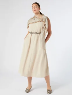 Sale Marina Rinaldi Triacetate cady dress BEIGE