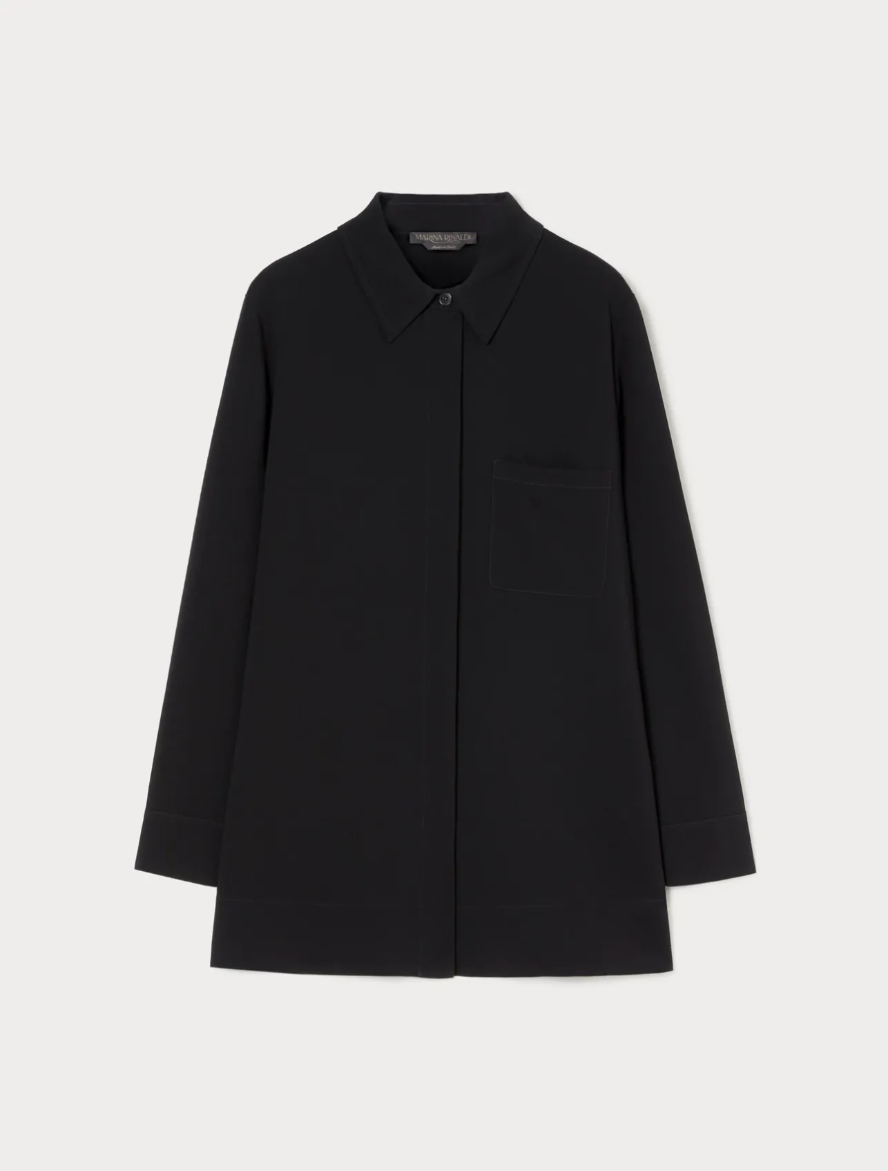 Online Marina Rinaldi Triacetate cady shirt BLACK