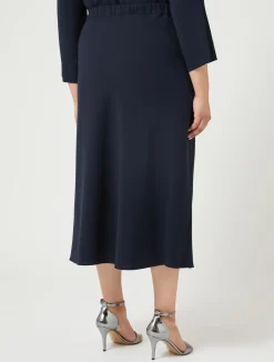 Fashion Marina Rinaldi Triacetate cady skirt MIDNIGHTBLUE