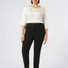 Clearance Marina Rinaldi Triacetate cady trousers BLACK