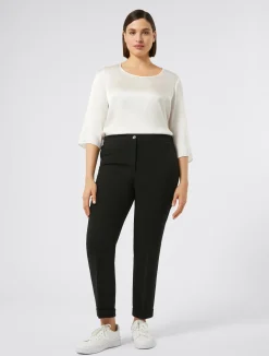 Clearance Marina Rinaldi Triacetate cady trousers BLACK