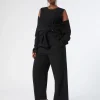 Hot Marina Rinaldi Triacetate cady trousers BLACK
