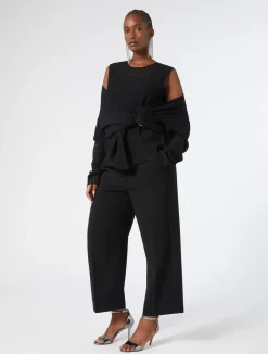 Hot Marina Rinaldi Triacetate cady trousers BLACK