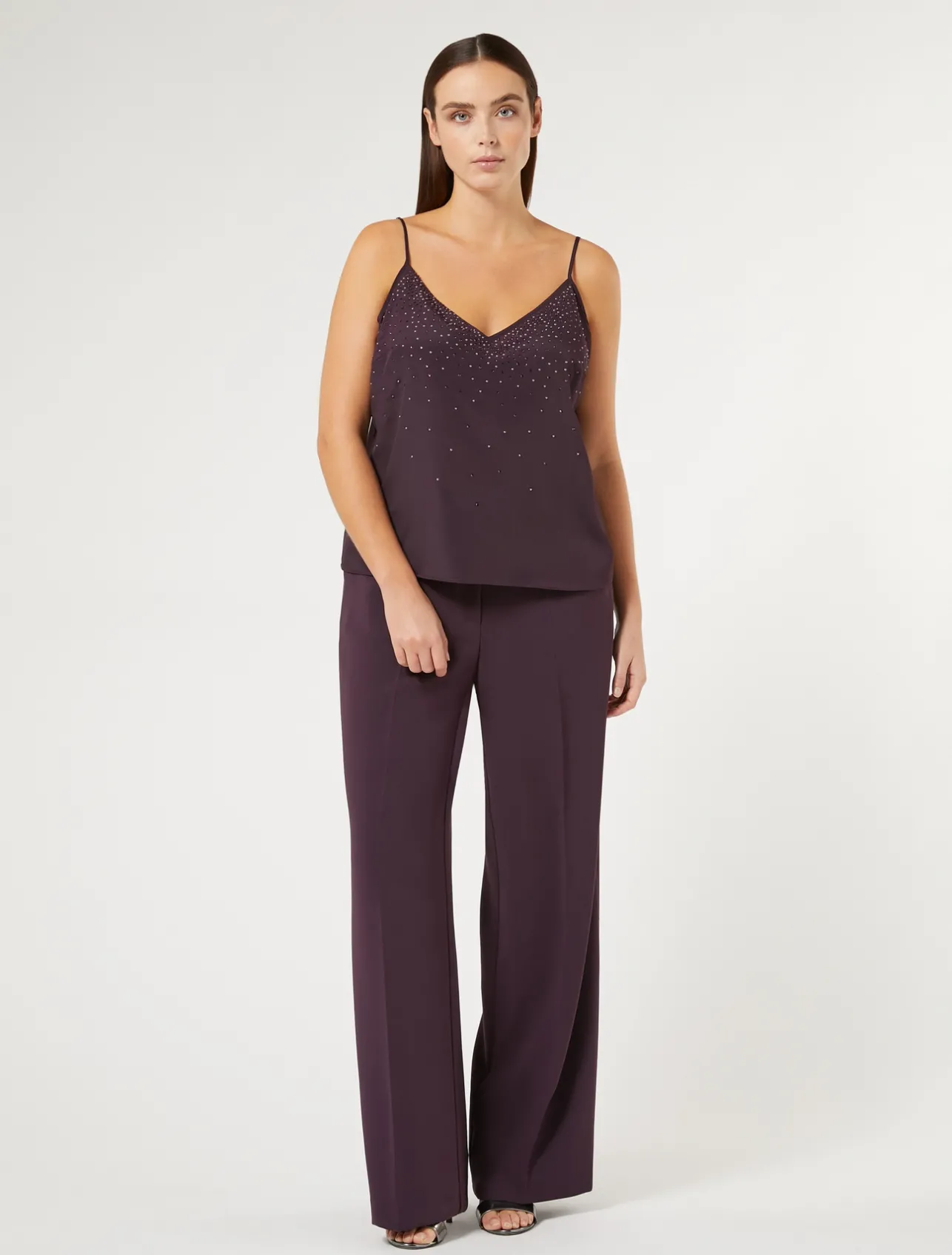 Best Marina Rinaldi Triacetate cady trousers BORDEAUX