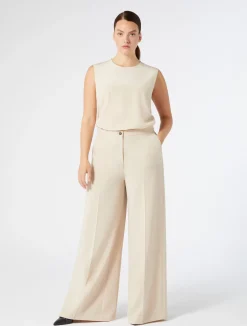Discount Marina Rinaldi Triacetate cady trousers BEIGE