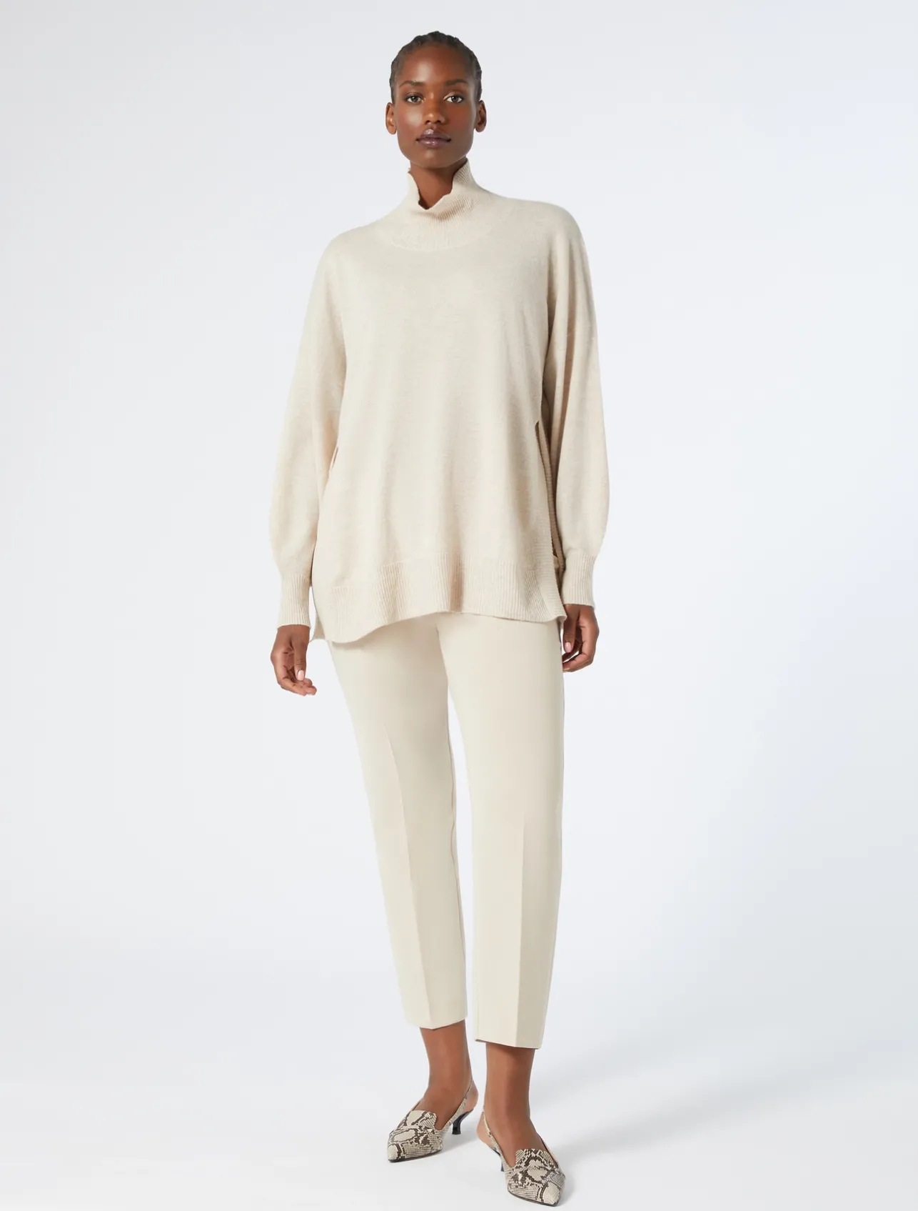Best Marina Rinaldi Triacetate cady trousers BEIGE