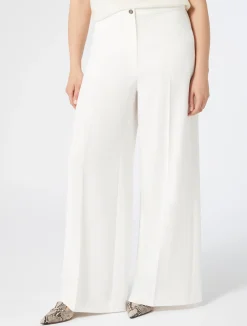 Online Marina Rinaldi Triacetate cady trousers WHITE