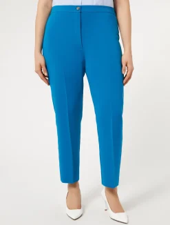 Outlet Marina Rinaldi Triacetate cady trousers TURQUOISE