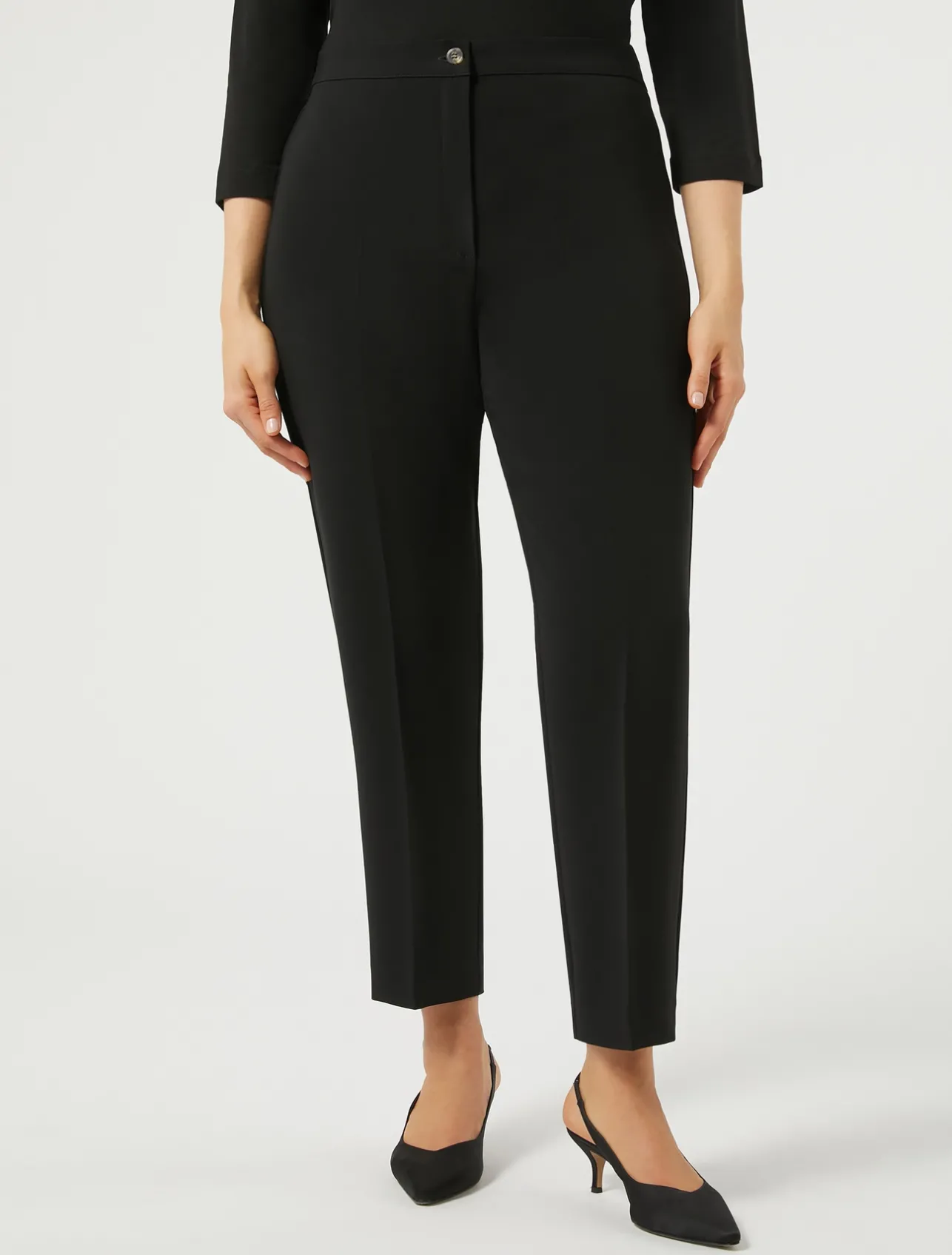 Clearance Marina Rinaldi Triacetate cady trousers BLACK