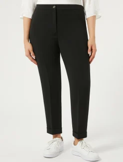 Clearance Marina Rinaldi Triacetate cady trousers BLACK