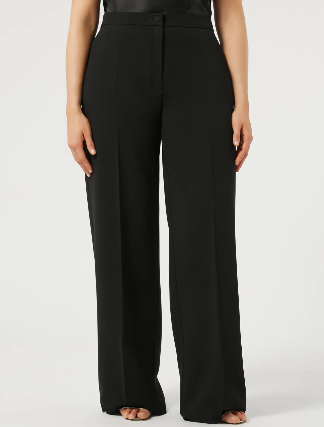 Sale Marina Rinaldi Triacetate cady trousers BLACK