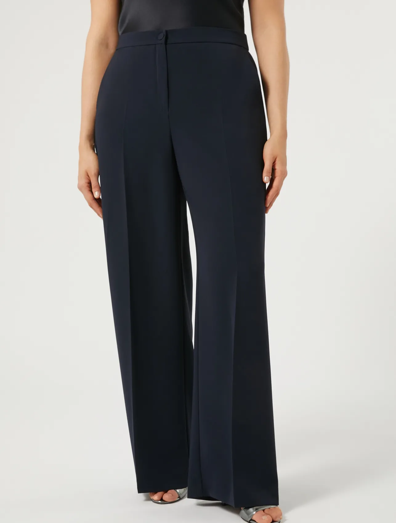 Outlet Marina Rinaldi Triacetate cady trousers MIDNIGHTBLUE