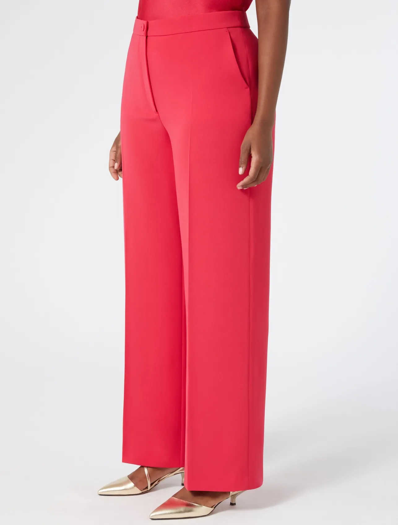 Online Marina Rinaldi Triacetate cady trousers FUCHSIA