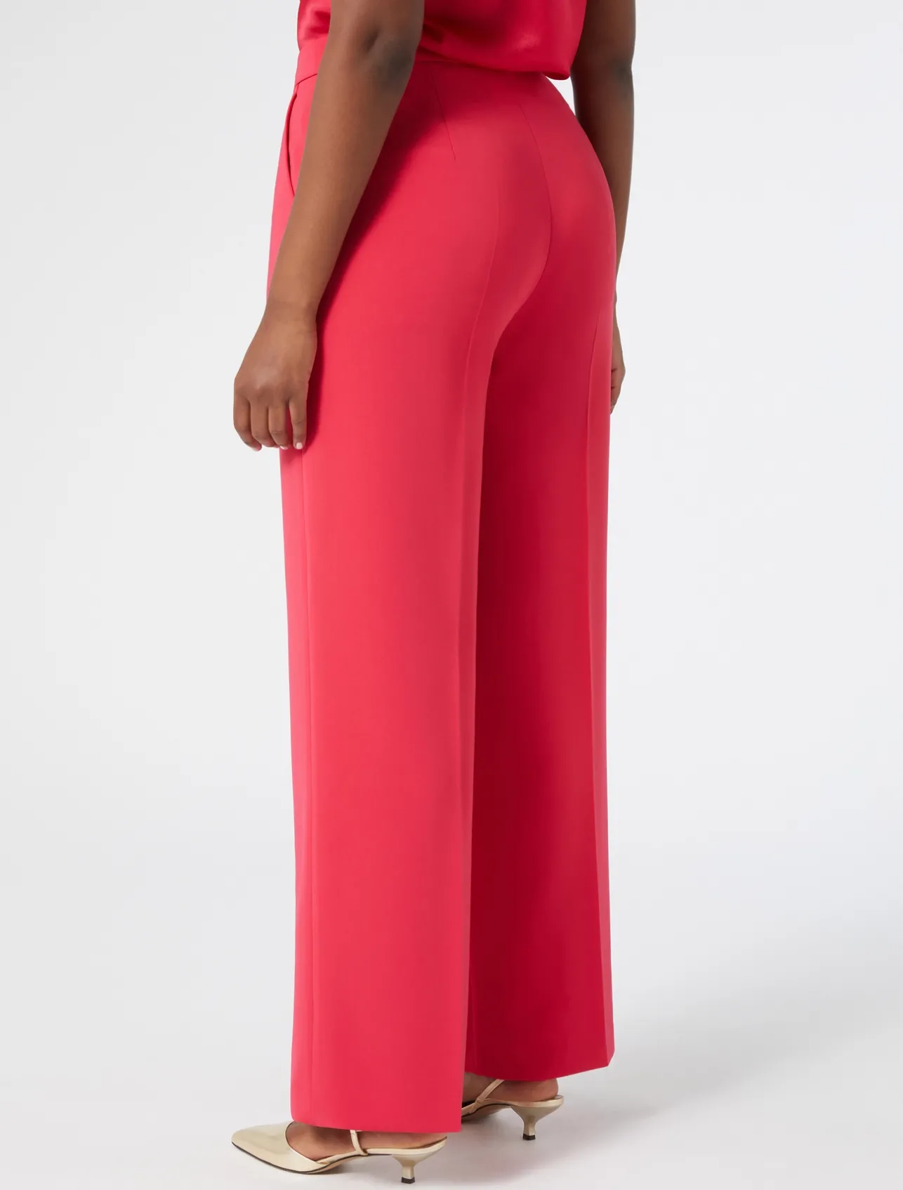 Online Marina Rinaldi Triacetate cady trousers FUCHSIA