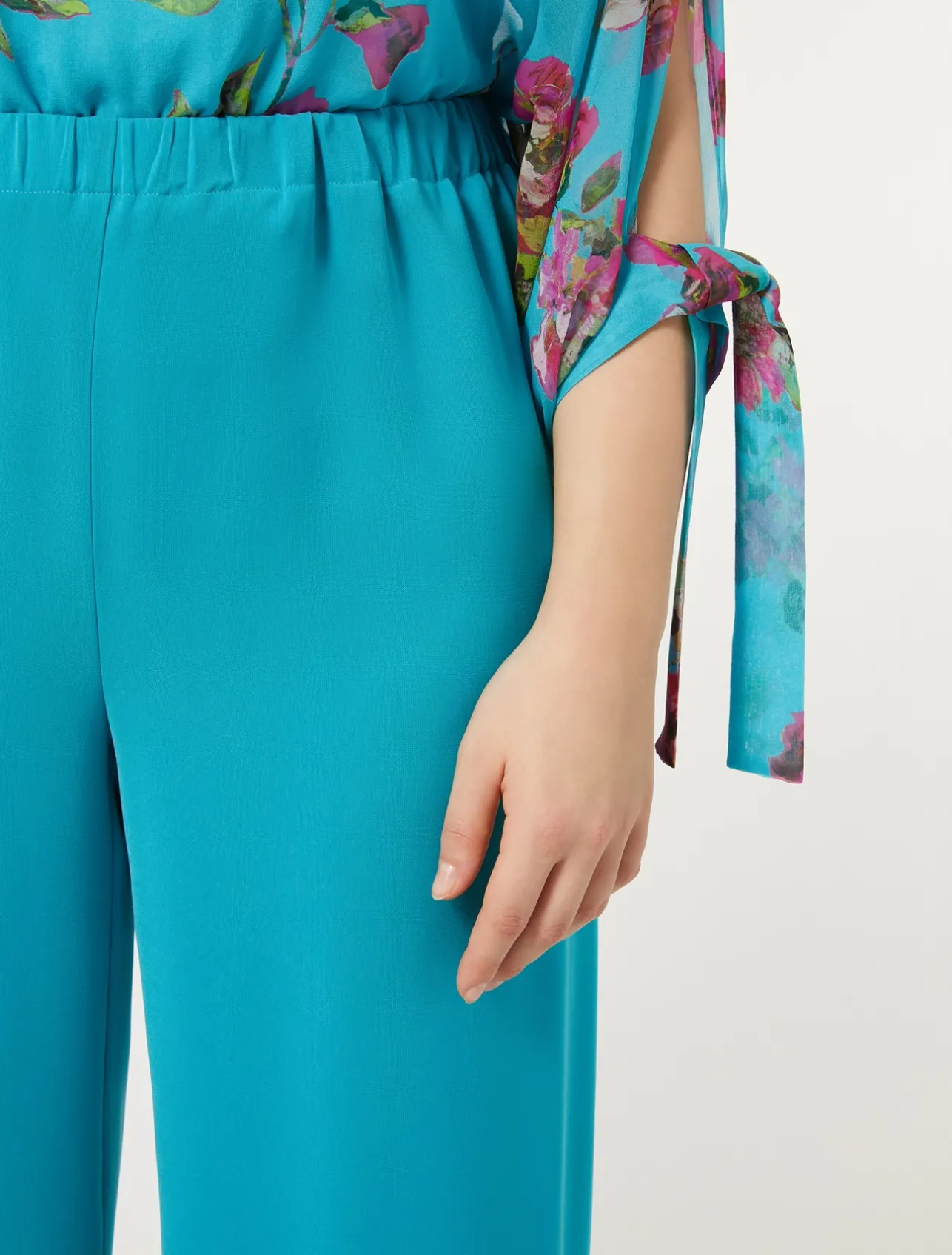 Clearance Marina Rinaldi Triacetate cady trousers TURQUOISE