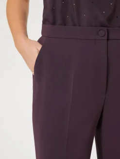 Best Marina Rinaldi Triacetate cady trousers BORDEAUX