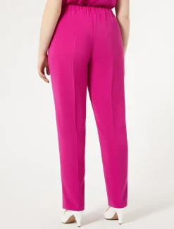 New Marina Rinaldi Triacetate cady trousers FUCHSIA