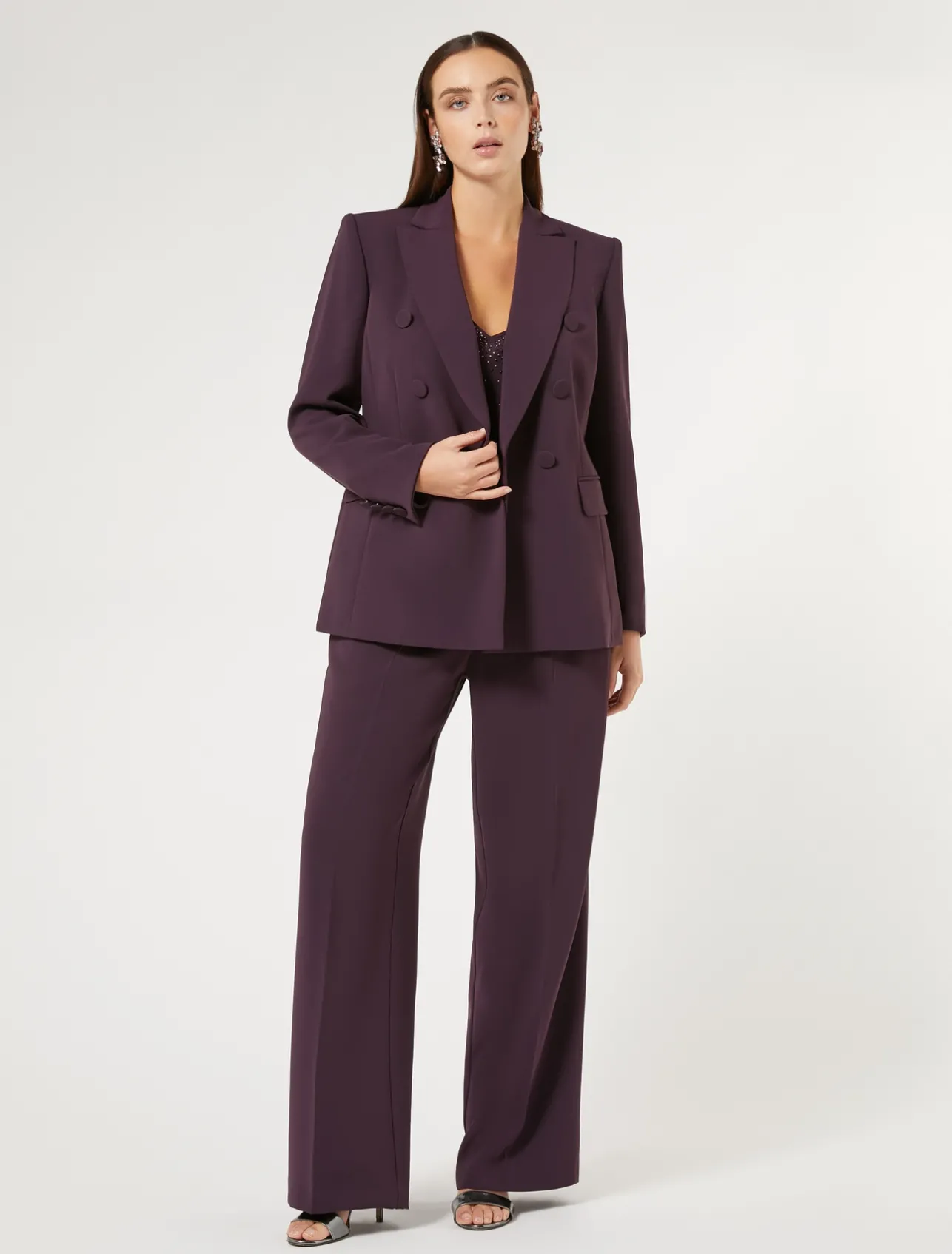 Best Marina Rinaldi Triacetate cady trousers BORDEAUX