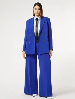 Best Marina Rinaldi Triacetate cady trousers BLUEPURPLE